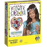 Creativity for Kids Flower Crowns - Hair Accessory Kit for Kids