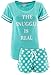Love Loungewear Juniors Sports Style Top Cotton Short Pajamas