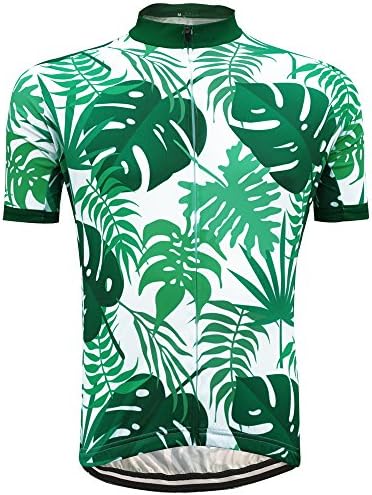 Dkgemn Man Jersey Outdoor Biking Sport Short Sleeve Quick Dry Shirt Chest 40-41 in US L M Size