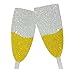 Fecedy Gold Glitter Bubbly Bar Banner and Goblet Sign For Bachelorette Engagement Wedding Party Decorations