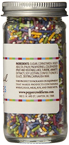 Pepper Creek Farms All Natural Sprinkles, Rainbow, 3.1 Ounce - Thumbnail 3