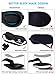 UtechSmart Sleep Mask, Black Out Adjustable Contoured 3D Sleep Eye Mask Lightweight Comfortable Eye Cover Blindfold Eyeshade Sleeping Travel Shift Work Naps Meditation & Night
