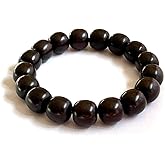VIVIDOORA Meditaiton Beaded Bracelets, Handmade Unisex Sandalwood Mala Beads, Buddhist Prayer Red Wood Bracelets, Comfortable for Daily Wear Yoga Gift for Men Women