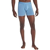 ExOfficio Men's Everyday Breathable Wicking Anti Odor Boxer Brief, E14102, Steel Blue, 2XL