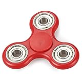 Wowstar Tri-Spinner Fidget Toy EDC Focus Toy with the New Technology Silent Soft-Closing Bearing-Red
