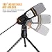 TONOR PC Microphone USB Computer Condenser Studio Mic Plug & Play with Tripod Stand for Chatting/Skype/Facetime/Youtube/Recording/Singing/Podcasting for iMAC PC Laptop Desktop Windows Computer