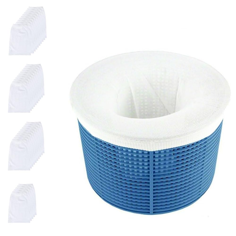 ANBOSE Pool Skimmer Socks of 35 Packs, Perfect Pool Savers for Filters, Baskets, and Skimmers, the Durable Filter Socks Nets Clean Debris and Leaves to Protect Your Pools and Spas