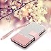 Galaxy S8 Wallet Cas, Samsung Galaxy S8 Case, BENTOBEN PU Leather Flip Folio Case Cover with Card Slots Pockets Wrist Strap Magnet Closure Cute Case Cover for Samsung Galaxy S8, Rose Gold