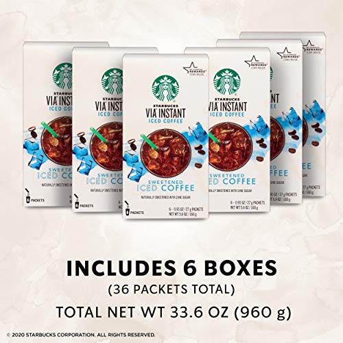 Starbucks VIA Instant Coffee Medium Roast Packets — Sweetened Iced