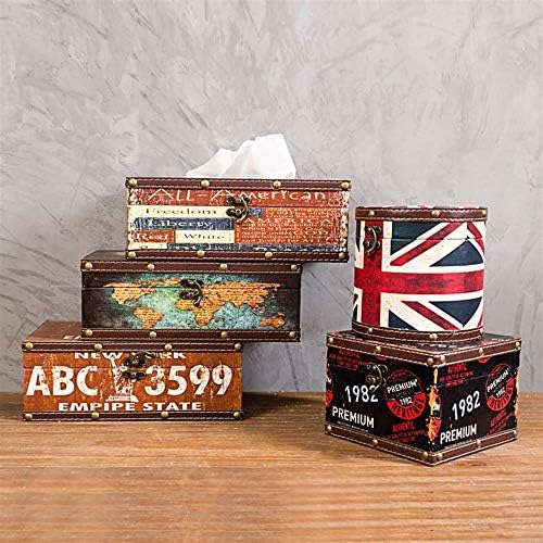 Goodscene Stylish Tissue Box American Retro Creative Tissue Box Tray Practical Decoration Cafe Home Living Room Decoration Restaurant Decoration Suitable for Home/Hotels / Office