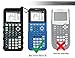 Silicone Case for Ti 84 Plus CE Calculator (Black) - Cover for Texas Instruments Ti-84 Graphing Calculator - Silicon Skin for Ti84 Plus - Protective & Anti-Scretch Cases - Ti 84 Accessories by Sully