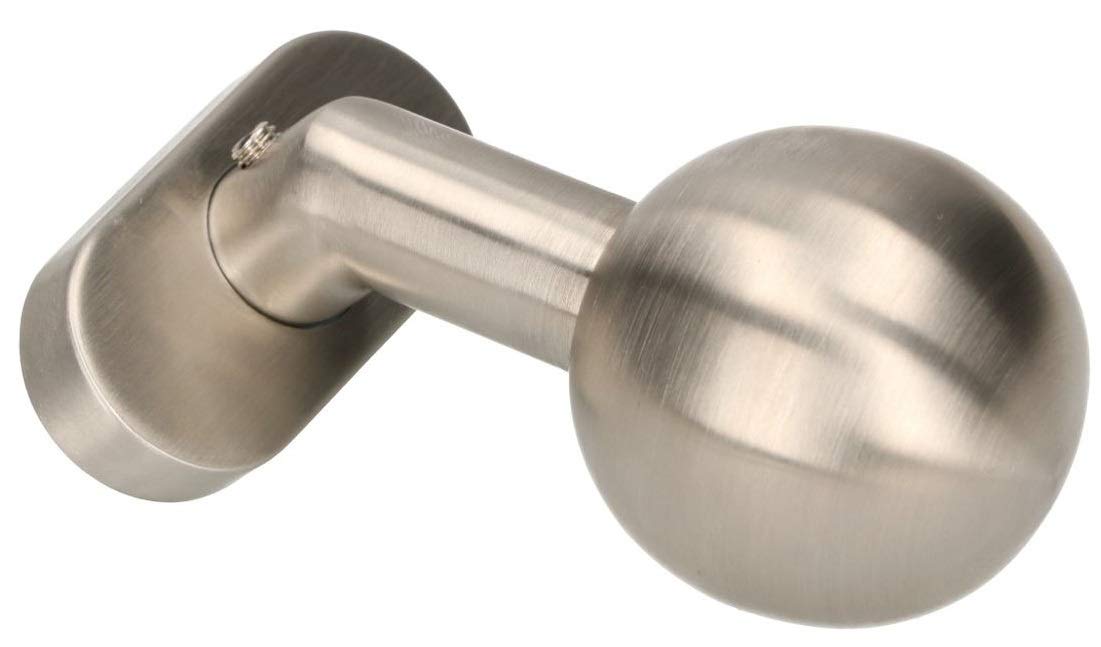 KOTARBAU® Door knob made of stainless steel, door knob, turtled ball knob, oval rosette, door handle, fixed door printer, door handle, door fitting, matt, universal stainless steel ball shape.