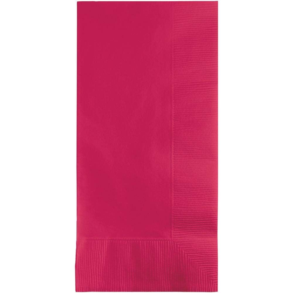 Creative Converting Touch of Color 2-Ply 50 Count Paper Dinner Napkins, Hot Magenta by Creative Converting