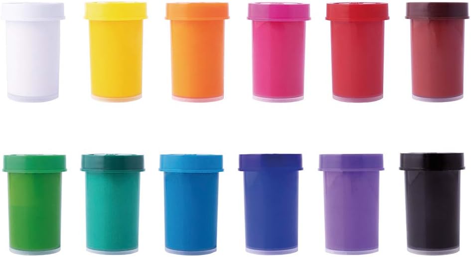 Jovi - School Tempera, box with 12 pots of 15ml, Assorted Colors, washable paints for kids with brush, 15 ml (Pack of 12) - Image 3