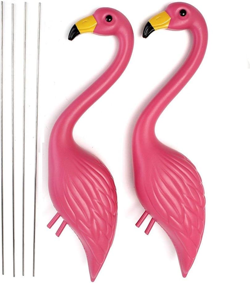 Premium Pink Flamingo 6, You've Been Flocked yard sign, FREE 2 Flying Pigs