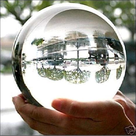 Amazon Co Jp Fidgetkute 80mm スタンド レア クォーツ クリアマジッククリスタルボール 球体 ホーム キッチン