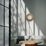 Garden Mile 34cm Stone Slate Outdoor Clock & Thermometer Waterproof view 9