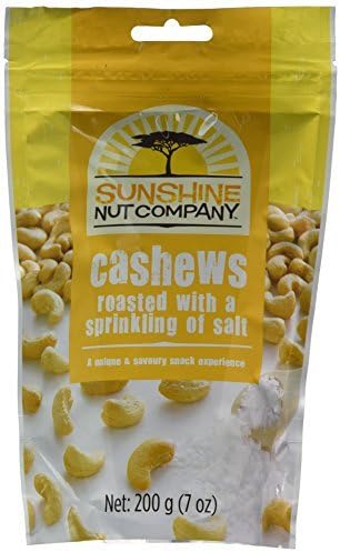 Sunshine Nut Company Cashews, Roasted with a Sprinkling of Salt, 7 Ounce by Sunshine Nut Company