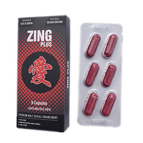 New Black Zingplus Premium Male Enhancement Supplement 6PK Pills (1)