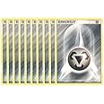 Pokemon - Silver Metal Energy Cards (Collectible Card Game - Lot of 10)