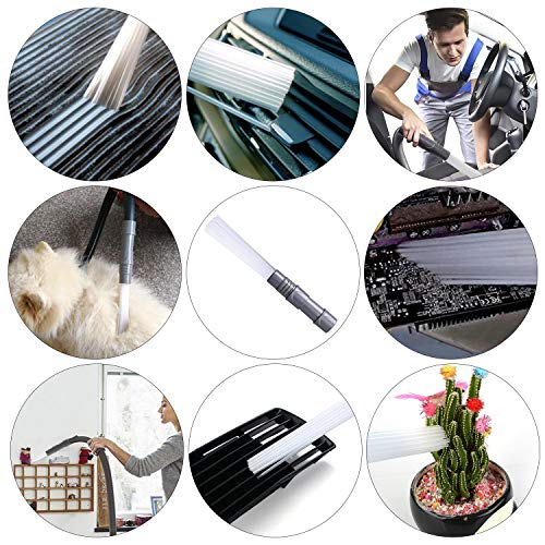 WEBSUN Dust Daddy Universal Dusty Brush Vacuum Attachments, As Seen On TV Vacuum Cleaner Brush for Home, Corners, Pets & Cars …