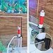S&L-Winyer Battery-Operated Liquid Transfer Pump Color Red，Fuel Transfer Pump for Gasoline，Filter mask (Red)