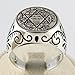 Seal of Solomon Talisman Special Design Islamic 925 Sterling Silver Turkish Handmade Solid Ring