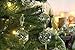 Sea Team Christmas Clear Glass Ball Ornaments Finial Drops Pendants with Rose Gold Floral Designs for Xmas Tree Decorations, 70mm/2.76-inch, Set of 12