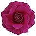 Sara Monica Flower Hair Clip and Pin: Rose: Made in the USA (Deep Fuchsia)