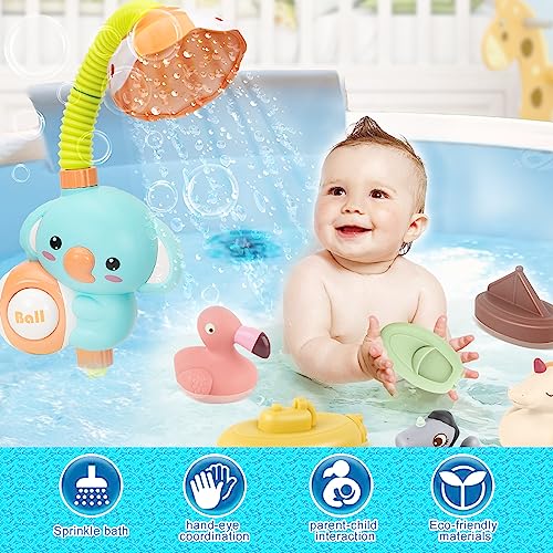 Baby Bath Toys, Baby Shower Head for Bath Automatic Shower & Bath Sprayer, Toddler Bathtub Time