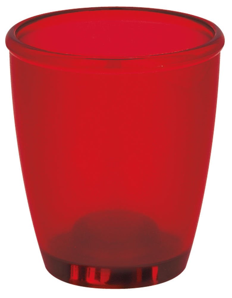 Spirella Toronto Toothbrush Holder Polystyrol Red Height 9.5 cm x Width 6.5 cm