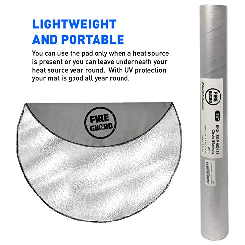 Deck Protector Fireproof Mat Fire Pit Pad Deck Protector Great for