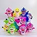 10 pcs Cute Shark Cupcake Toppers (5 colors), Shark Cake Toppers Picks for Kids Birthday Party, Baby Shower Cake Decorations