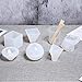 Resin Casting Molds Large Clear DIY Silicone Molds for Epoxy Resin Including Spherical, Cubic, Diamond, Pyramid,Triangular Pyramid, Stone Shape Mold, with Measurement Cups& Wood Sticks [6 Pack]