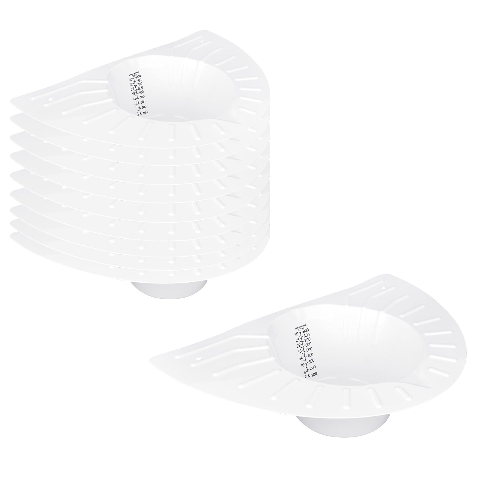 Photo 1 of 10pcs Specimen Collection Hats for Toilets, 900ml/30oz Sample Containers Catcher to Catch Stool with Measurement Marks Universal Toilet Cup Specimen Collector Pans for Women Men