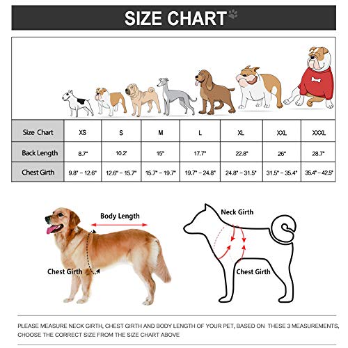 MIGOHI Reflective Waterproof Windproof Dog Coat Cold Weather Warm Dog