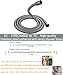 G-Promise High Pressure Shower Head 6 Spray Setting with Adjustable Solid Brass Shower Arm Mount and Extra Long Flexible Stainless Steel Hose (Brushed Nickel)
