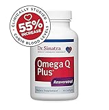 Dr. Sinatra's Omega Q Plus Resveratrol and CoQ10 Supplement for Anti-Aging and Heart Health, Clinically Studied and Shown to Increase CoQ10 Blood Levels by 55%, 60 Softgels (30-Day Supply)