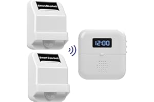 SiegenPro Wireless Motion Sensor Door Chime, Motion Detector Alarm Chimes, Entry Doorbell Indoor Motion Detector Buzzer Monit