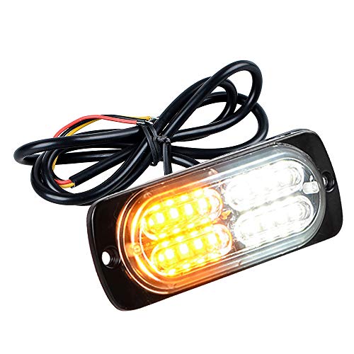 40PCS 20-LED Strobe Warning Light Strobe Grille Flashing Lightbar Car Truck Beacon Lamp Amber White Traffic light 12V-24V