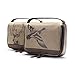 HOJ CO. Deer Zip Around Toiletry Bag - Canvas & Leather Men's Dopp Kit - Toiletry Organizer