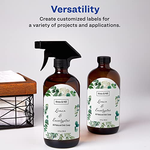 Avery Arched Labels with Sure Feed for Laser Printers, Water Resistant