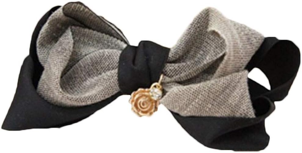 Amazon ナッシングトゥウェア Nothing To Wear リボン バレッタ かわいい ヘアクリップ ポニーテールクリップ バンスクリップ 上品 きれいめ クリップ 髪留め ヘアアクセサリー エレガント バレッタ クリップ 通販