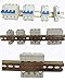 PZRT Heavy Duty 1.2mm Thickness Slotted DIN Rail,250mm 9.8