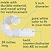 Dalridge Portable AC Exhaust Hose 5 Inch Diameter, Counter-clockwise Threading, in White