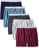 Fruit of the Loom Men's 5Pack Knit Boxer Shorts Boxers Cotton Underwear M