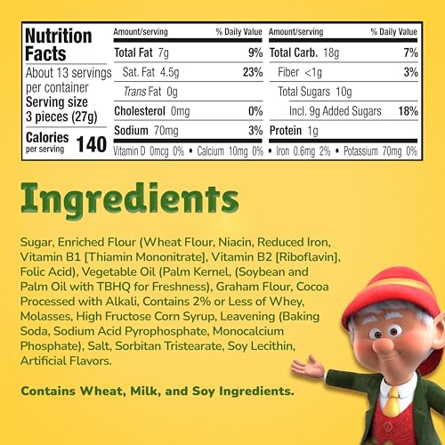KEEBLER FUDGE DELUXE GRAHAMS, 12.5OZ