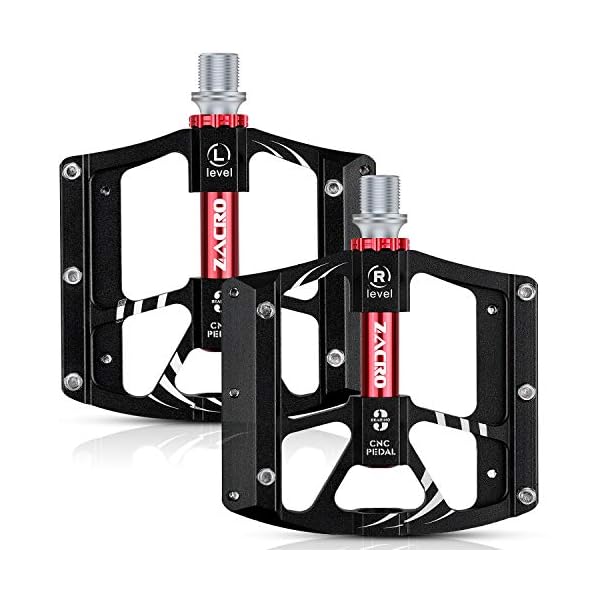 €25.99 Zacro Pedale da Ciclismo, Pedali Bici in Alluminio Ultra Leggero  Antiscivolo per Bici da Strada BMX MTB 9/16\