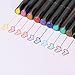 Ohuhu 10 Colors Fineliner Pens, 0.4mm Colored Fine Line Marker Marking Pen for Journal Book Sketch Drawing Fine Liner Coloring Book