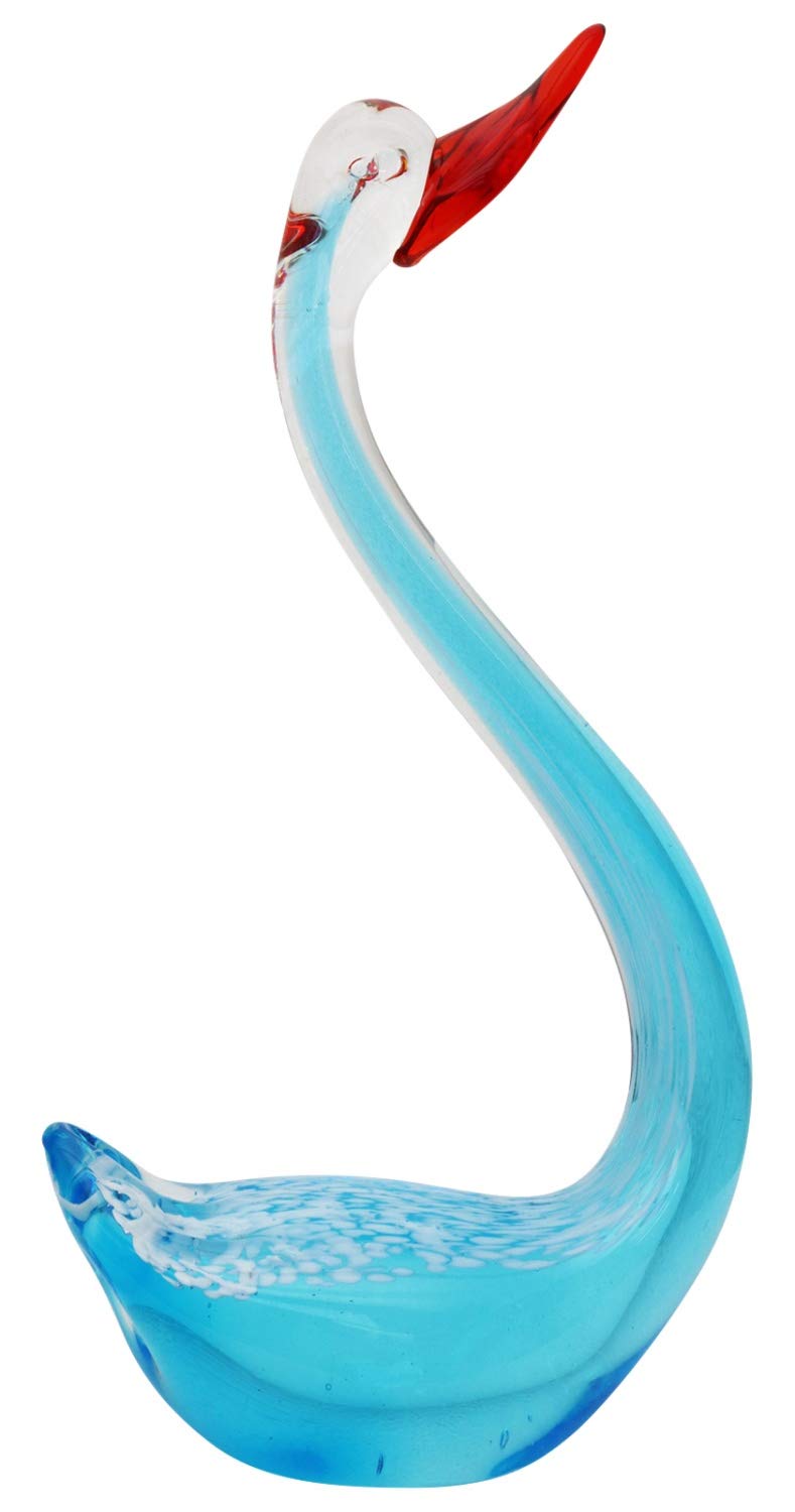 Glasfigur Figur Vogel Glas im Murano Antik Stil 16cm
